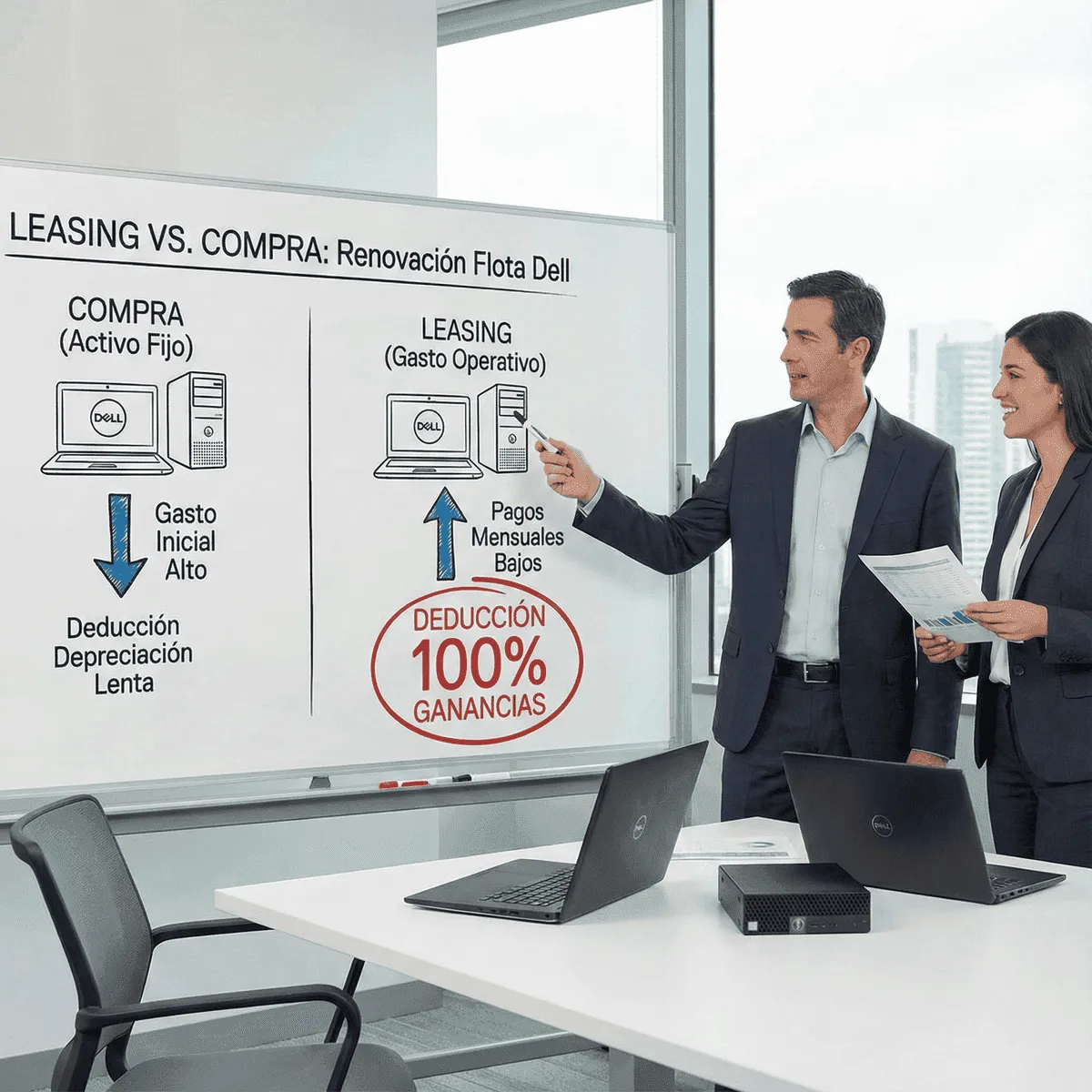 Leasing vs. Compra: Como renovar toda tu flota Dell deduciendo el 100% de Ganancias