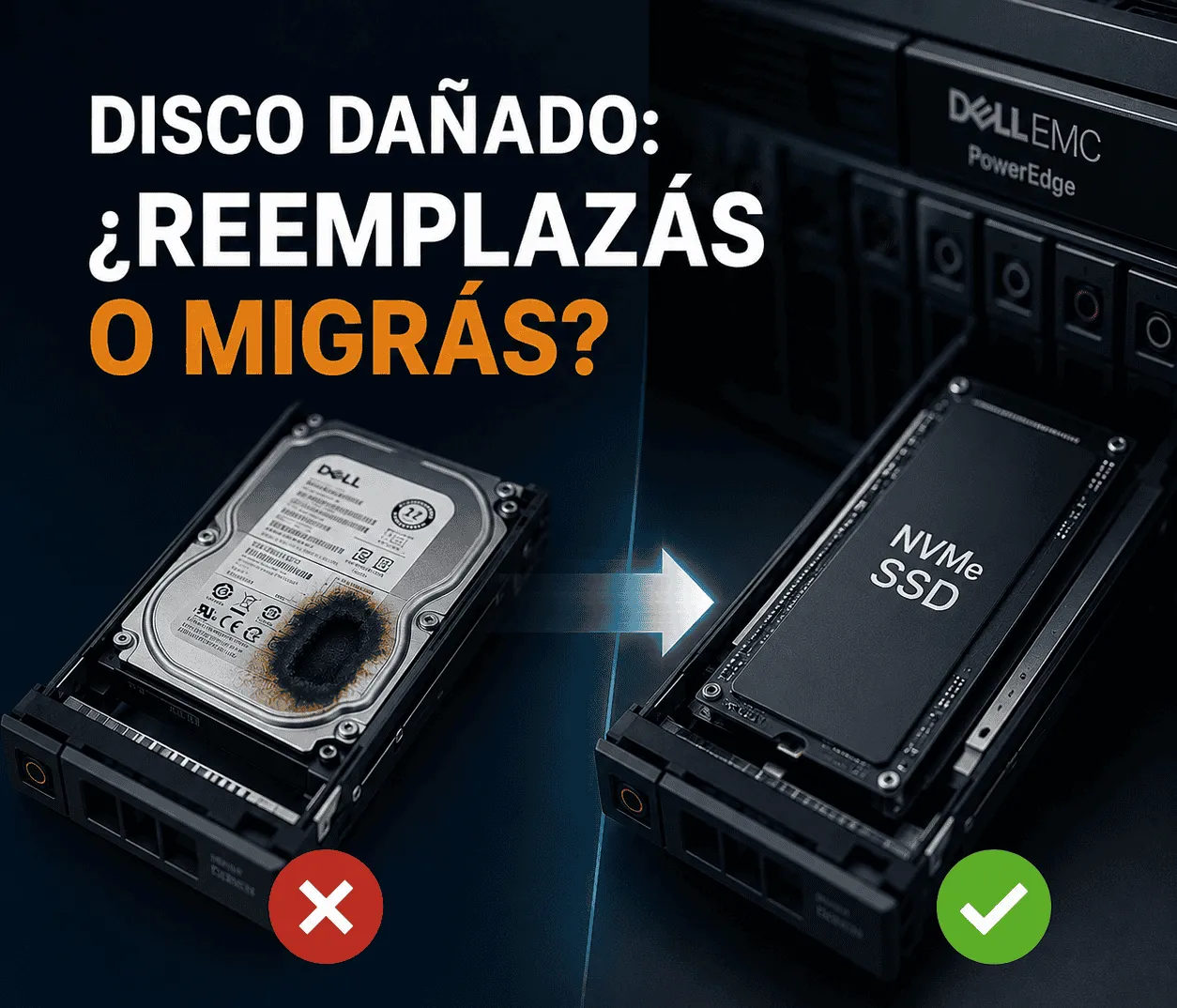 Se Te Quemó Un Disco Del PowerEdge: ¿Reemplazás O Migrás A SSD/NVMe?