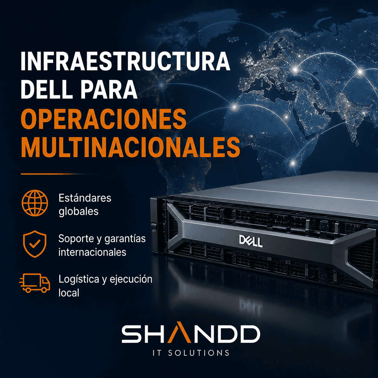 Servidor Dell para operaciones multinacionales en Argentina.
